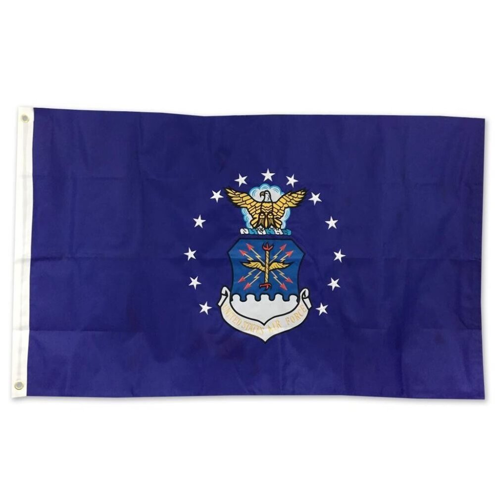 Embroidered Sewn US Air Force USAF 3x5 (Double Sided) Nylon Flag - Picture 2 of 4